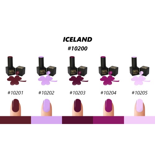 Nail Brand Гель Лак 10200 Коллекция Iceland 50ml