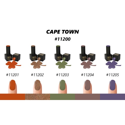 Nail Brand Gel Polish 11200 Collection Cape Town 50ml