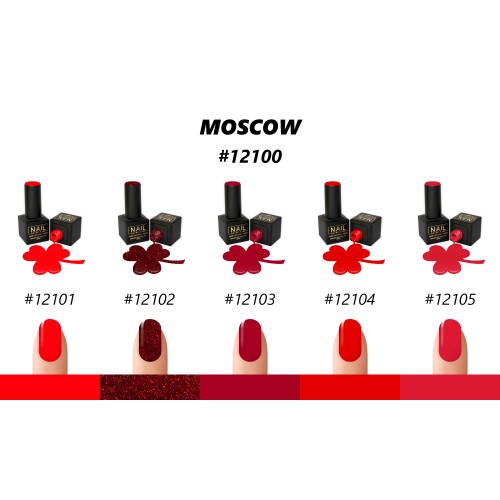 Nail Brand Gel Polish 12100 Collection Moscow 50ml