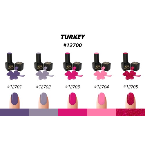 Nail Brand Gel Polish 12700 Collection Turkey 50ml