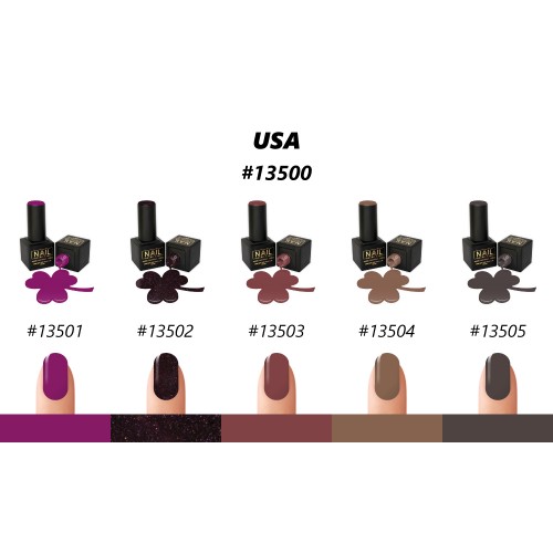 Nail Brand Gel Polish 13500 Collection USA 50ml