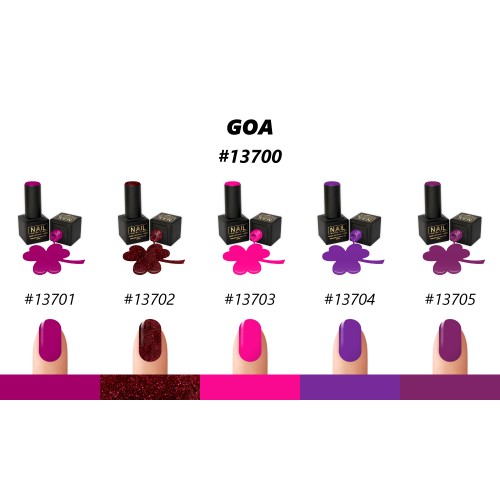 Nail Brand Гель Лак 13700 Коллекция Goa 50ml