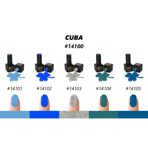 Nail Brand Гель Лак 14100 Коллекция Cuba 50ml