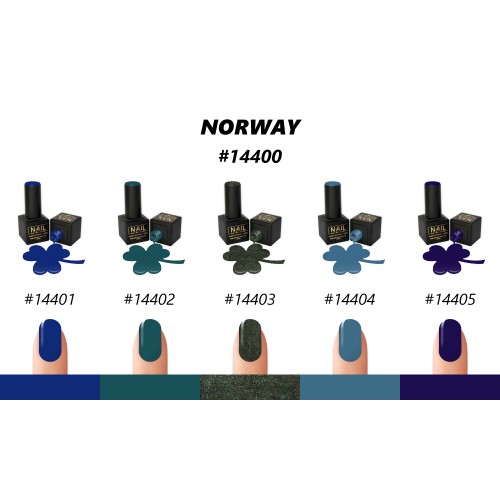 Nail Brand Гель Лак 14400 Коллекция Norway 50ml