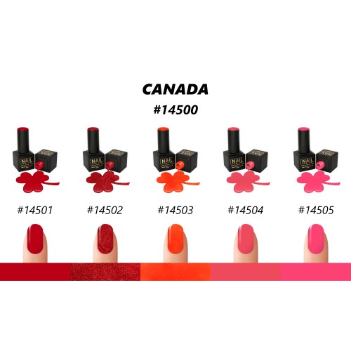 Nail Brand Гель Лак 14500 Коллекция Canada 50ml