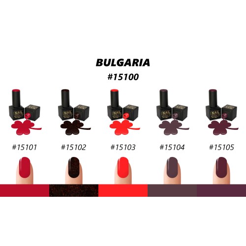 Nail Brand Gel Polish 15100 Collection Bulgaria 50ml